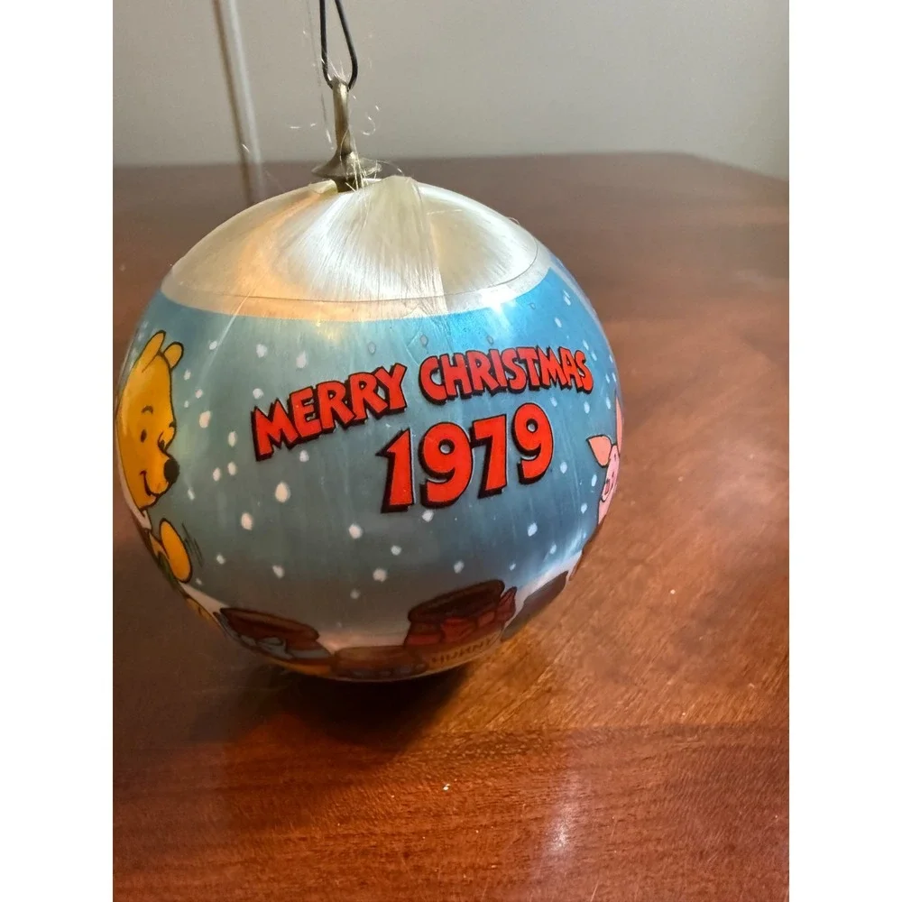 Vtg 1979 Winnie the Pooh Satin Christmas‎ Ornament Disney Holiday Collectible